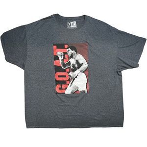 Muhammad Ali Graphic Grey Mens T Shirt Size 5XL EUC